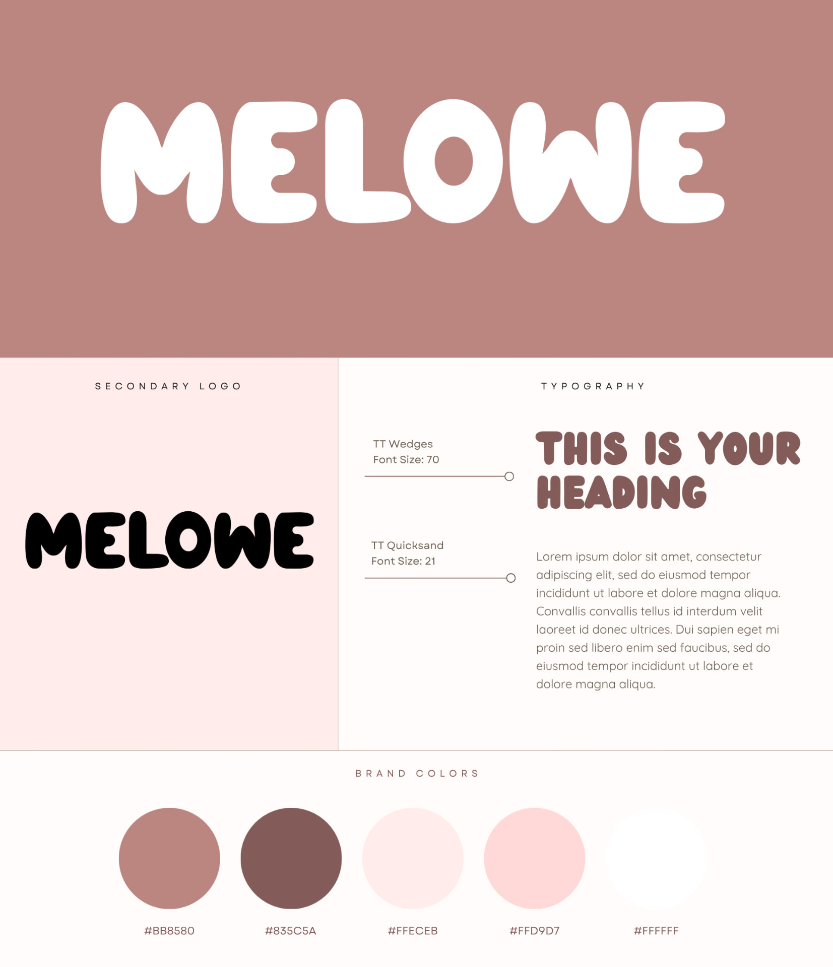 Melowe brand identity